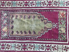 Bobyrug’s Beautiful Antique Turkish Anatolian Prayer Rug