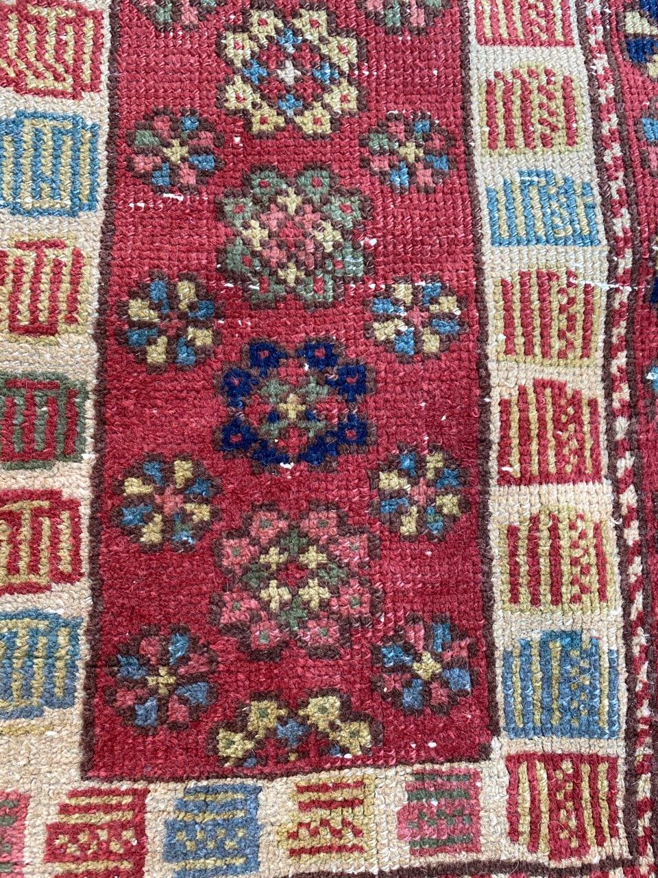 Bobyrug's Beautiful Antique Turkish Sparta Rug (tapis de sparte turc antique) en vente 5