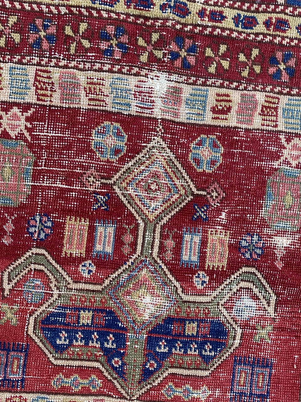 Bobyrug's Beautiful Antique Turkish Sparta Rug (tapis de sparte turc antique) en vente 10
