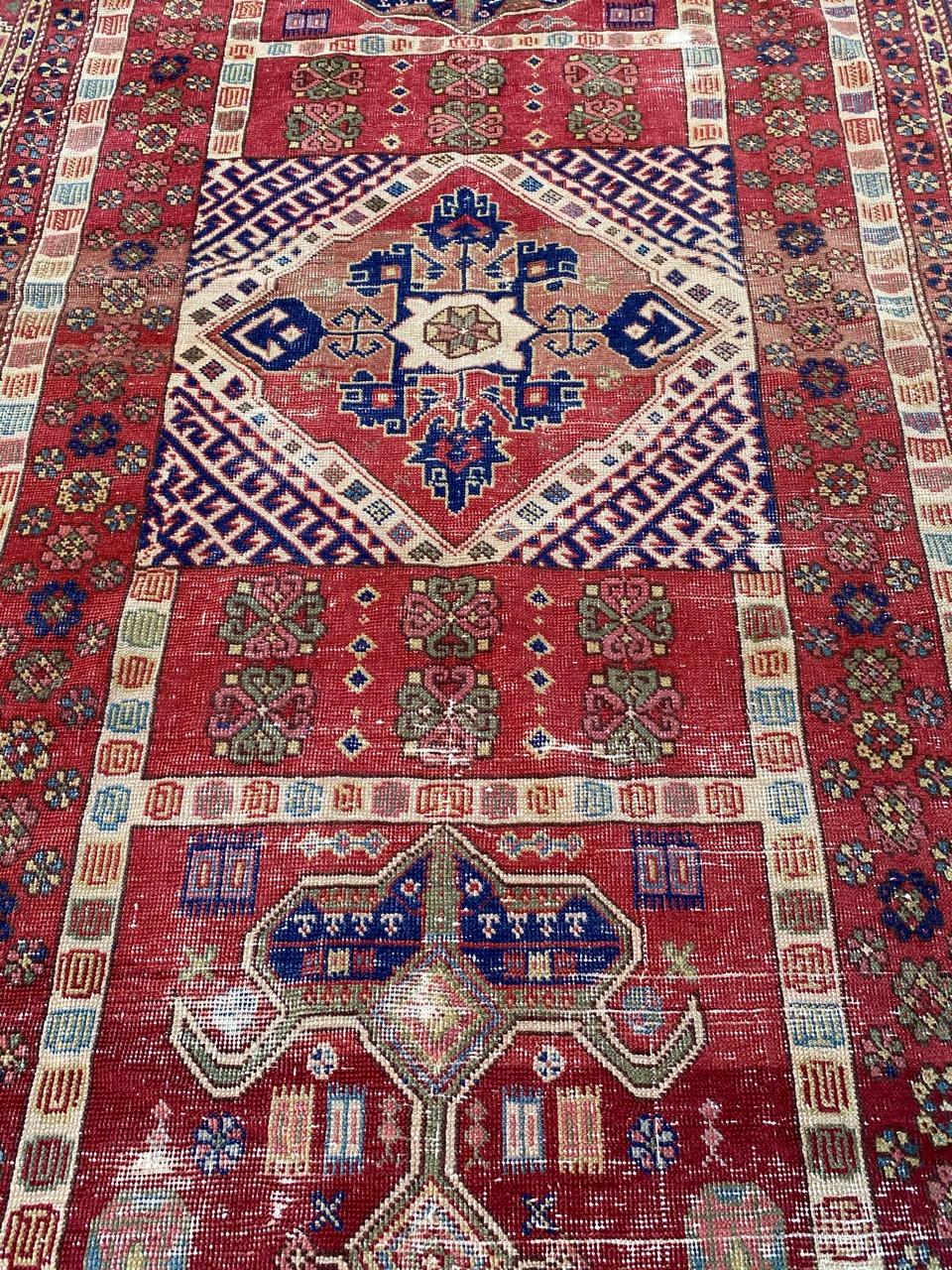 Oushak Bobyrug's Beautiful Antique Turkish Sparta Rug (tapis de sparte turc antique) en vente