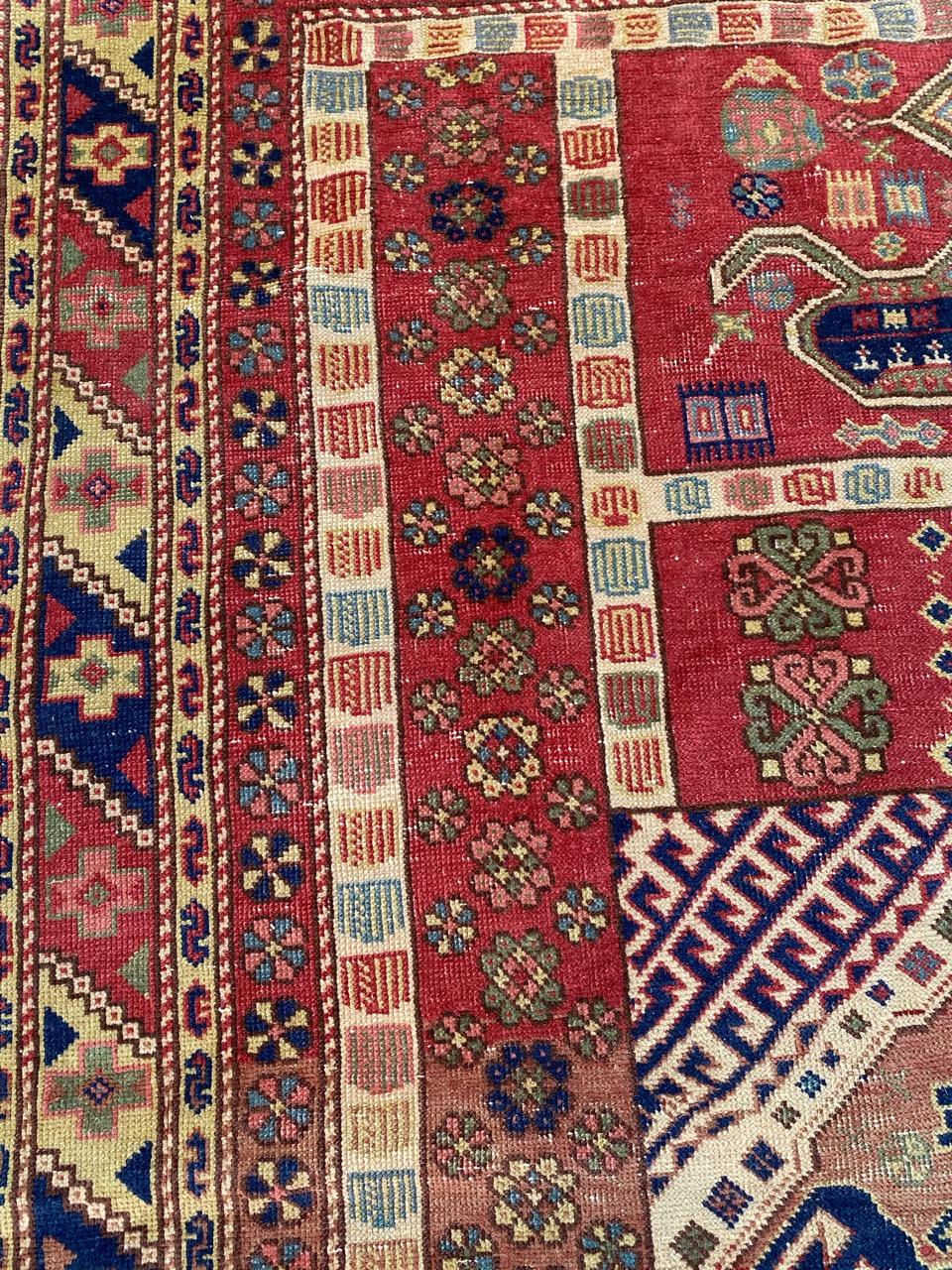 20ième siècle Bobyrug's Beautiful Antique Turkish Sparta Rug (tapis de sparte turc antique) en vente