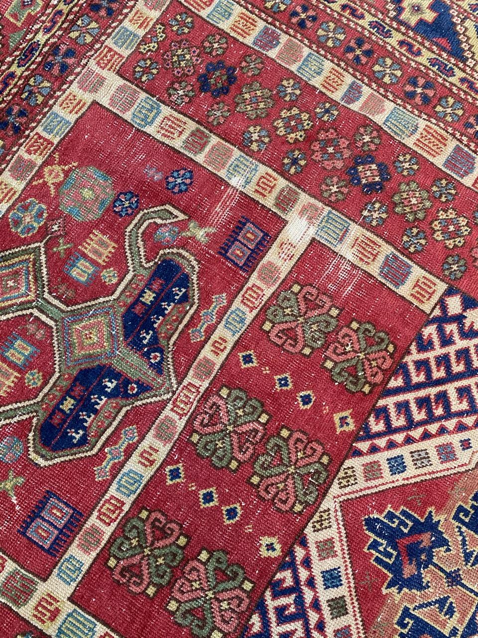 Laine Bobyrug's Beautiful Antique Turkish Sparta Rug (tapis de sparte turc antique) en vente