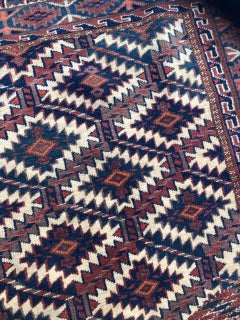 Preciosa alfombra antigua turcomana Asmalyk Afghan Horse Cover