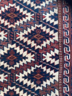 Preciosa alfombra antigua turcomana Asmalyk Afghan Horse Cover