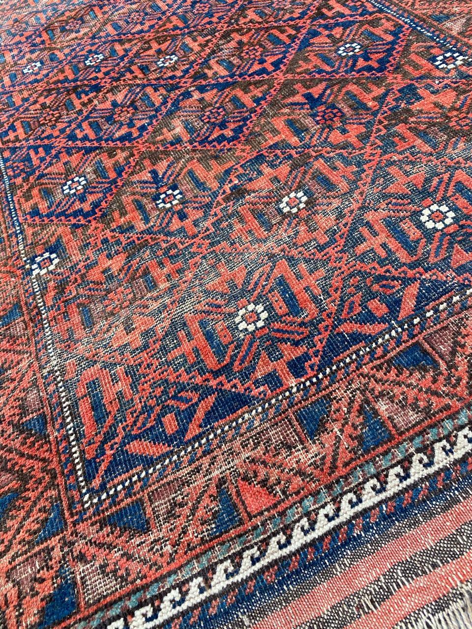 Beautiful Antique Turkmen Baluch Afghan Rug 5