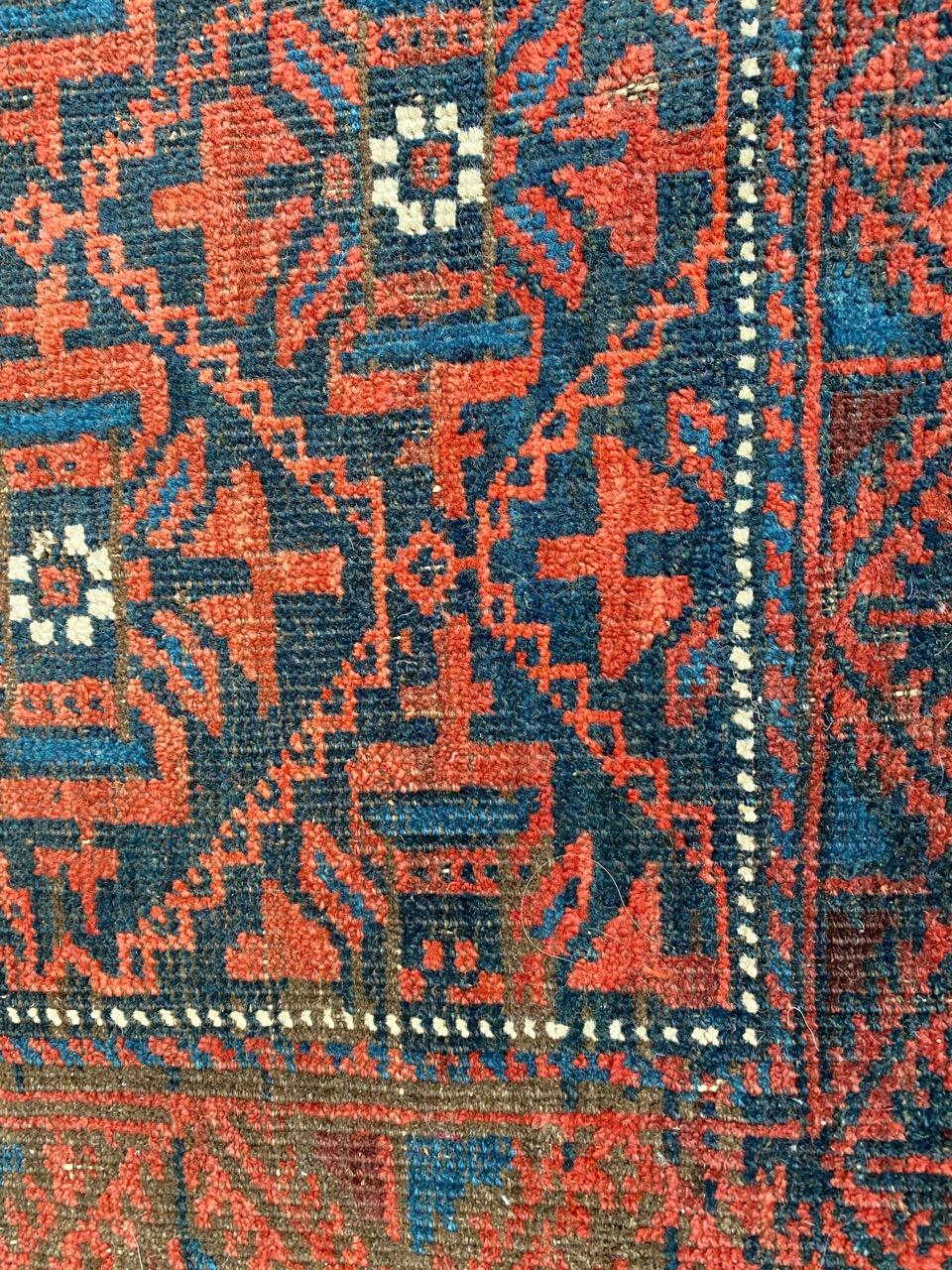 Beautiful Antique Turkmen Baluch Afghan Rug 2