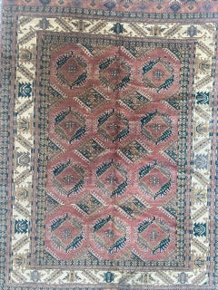 Magnifique tapis turkmène ancien Tekke