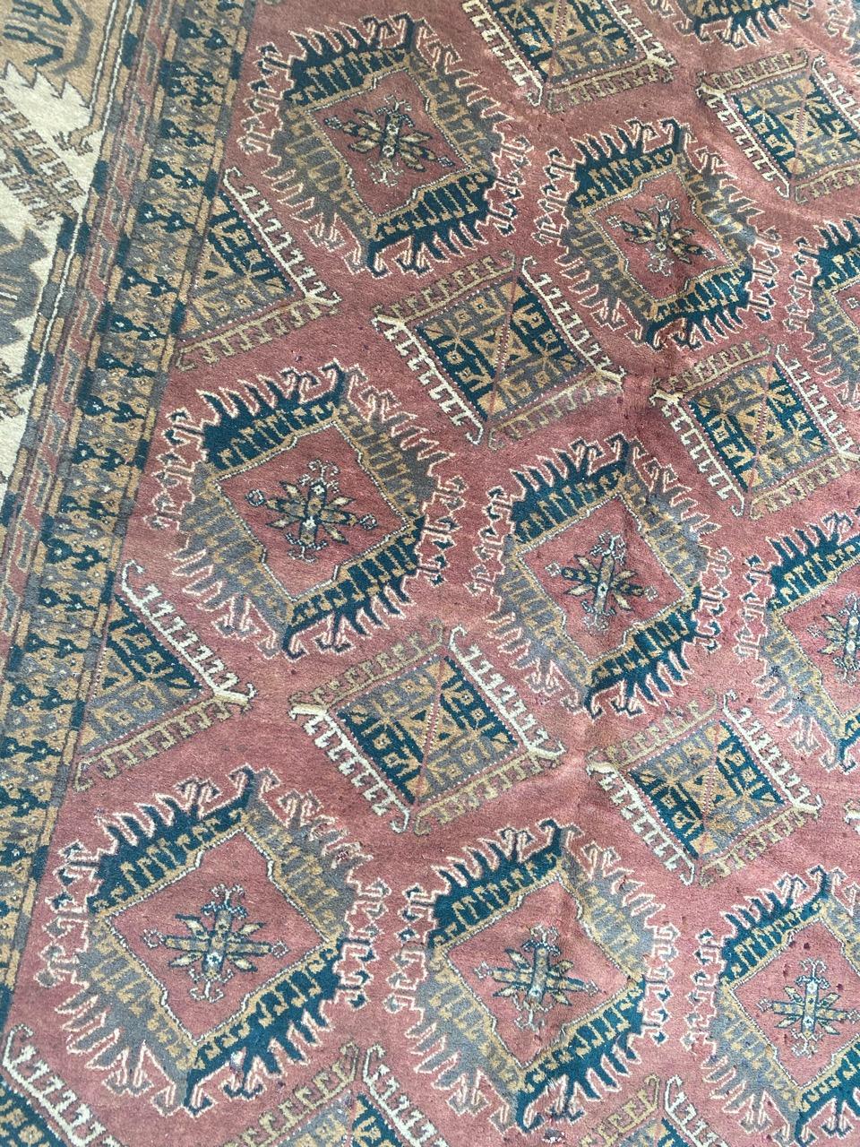 Tribal Magnifique tapis turkmène ancien Tekke en vente