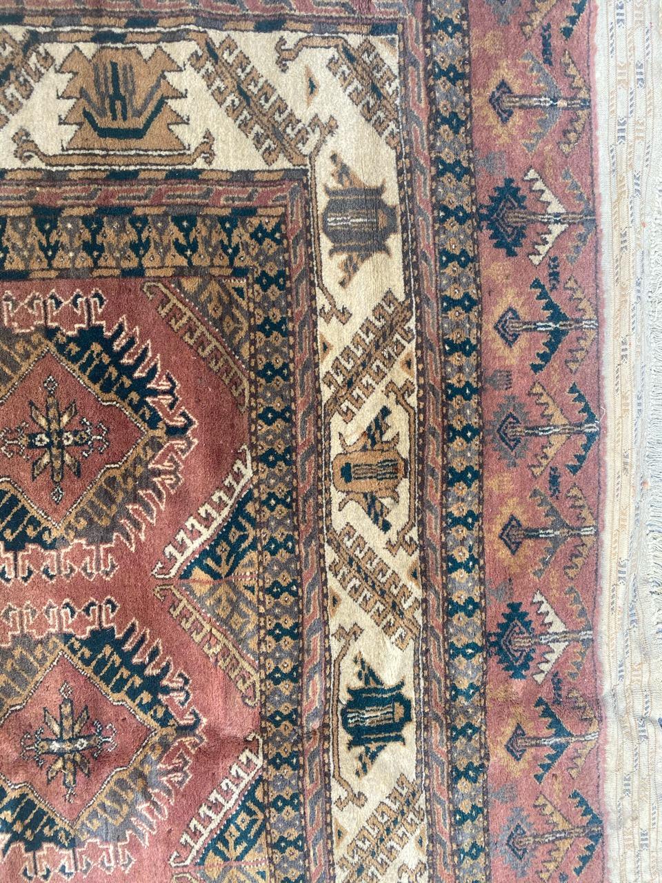 Magnifique tapis turkmène ancien Tekke Bon état - En vente à Saint Ouen, FR