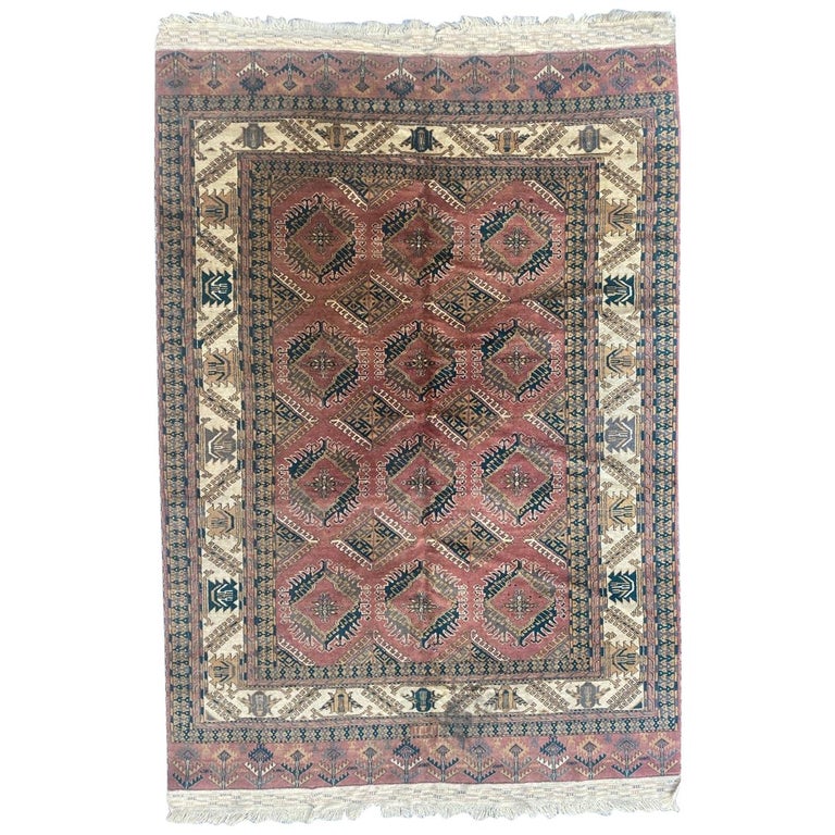 Beautiful Antique Turkmen Tekke Rug For Sale at 1stDibs