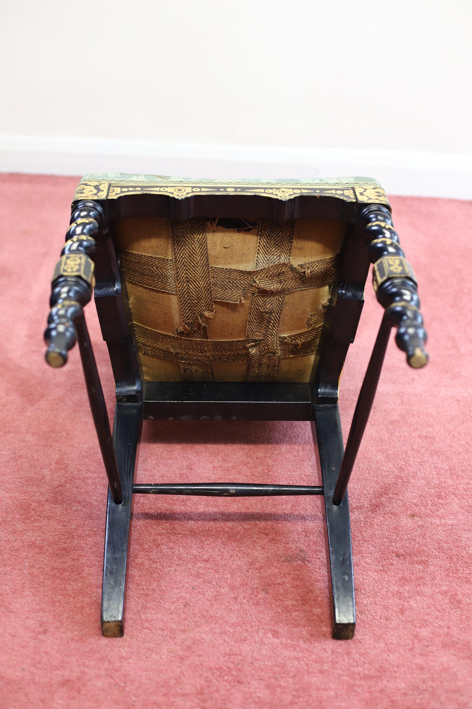 Beauty Antique Victorian Hall Chair  en vente 2