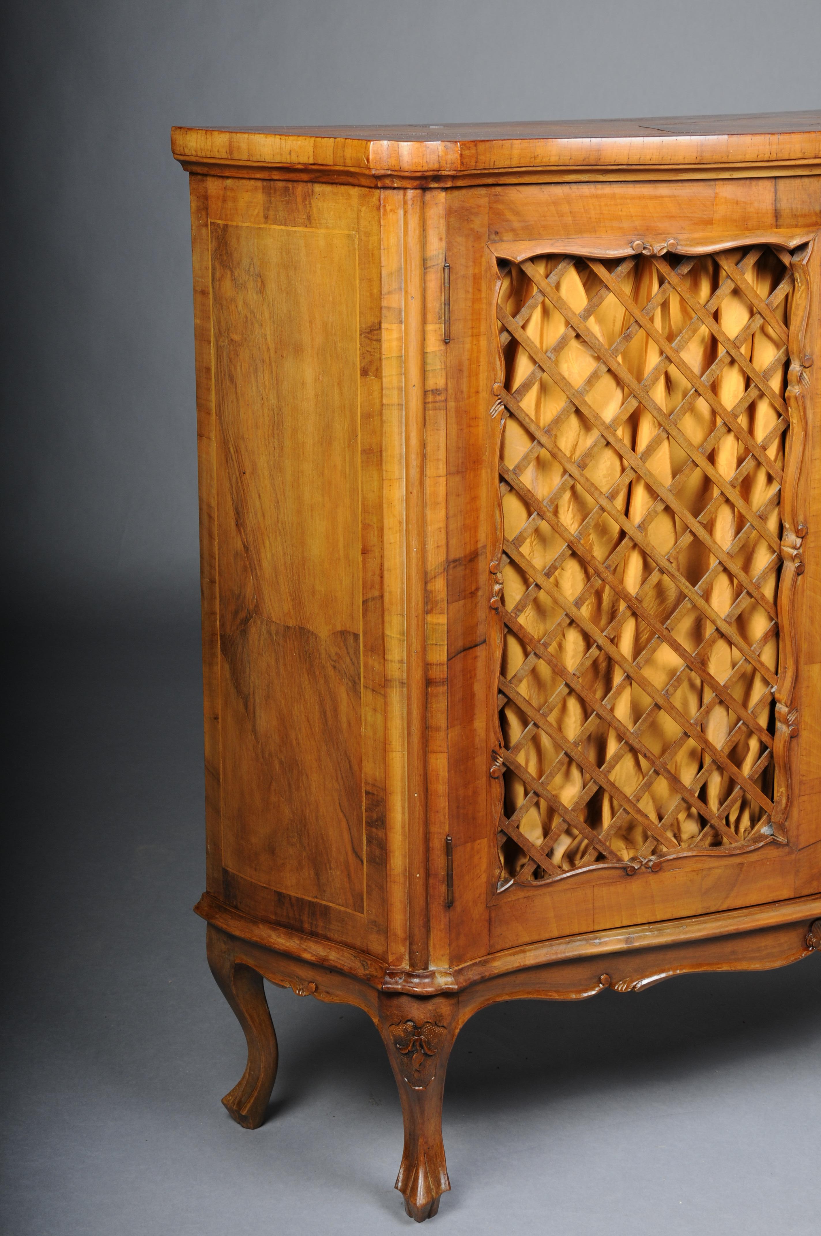 20th Century Beautiful antique wall cabinet/hall cabinet, 20th century. Walnut root veneer. For Sale