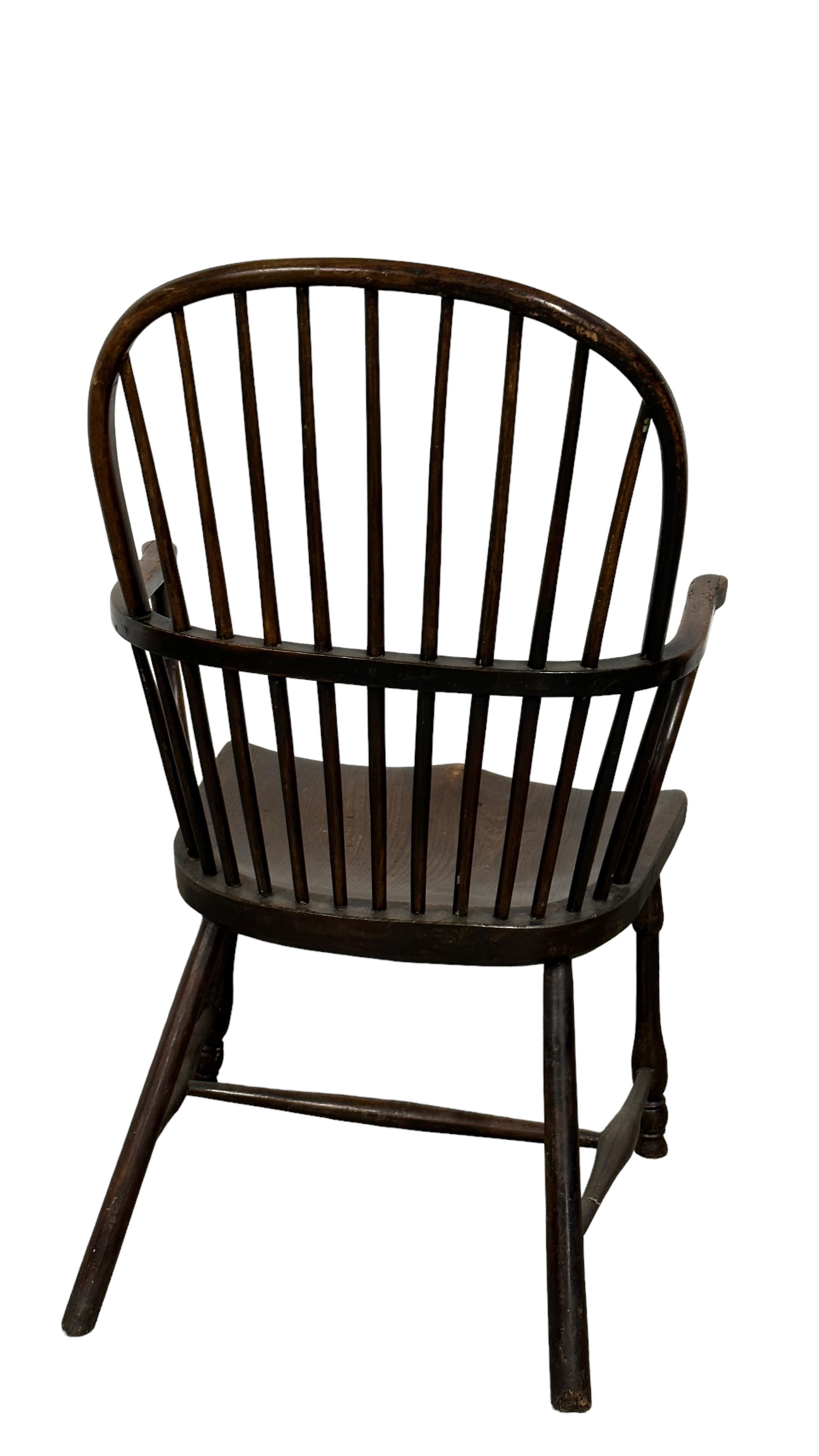Beautiful Antique Windsor Wooden Chair, 19th Century, England 7