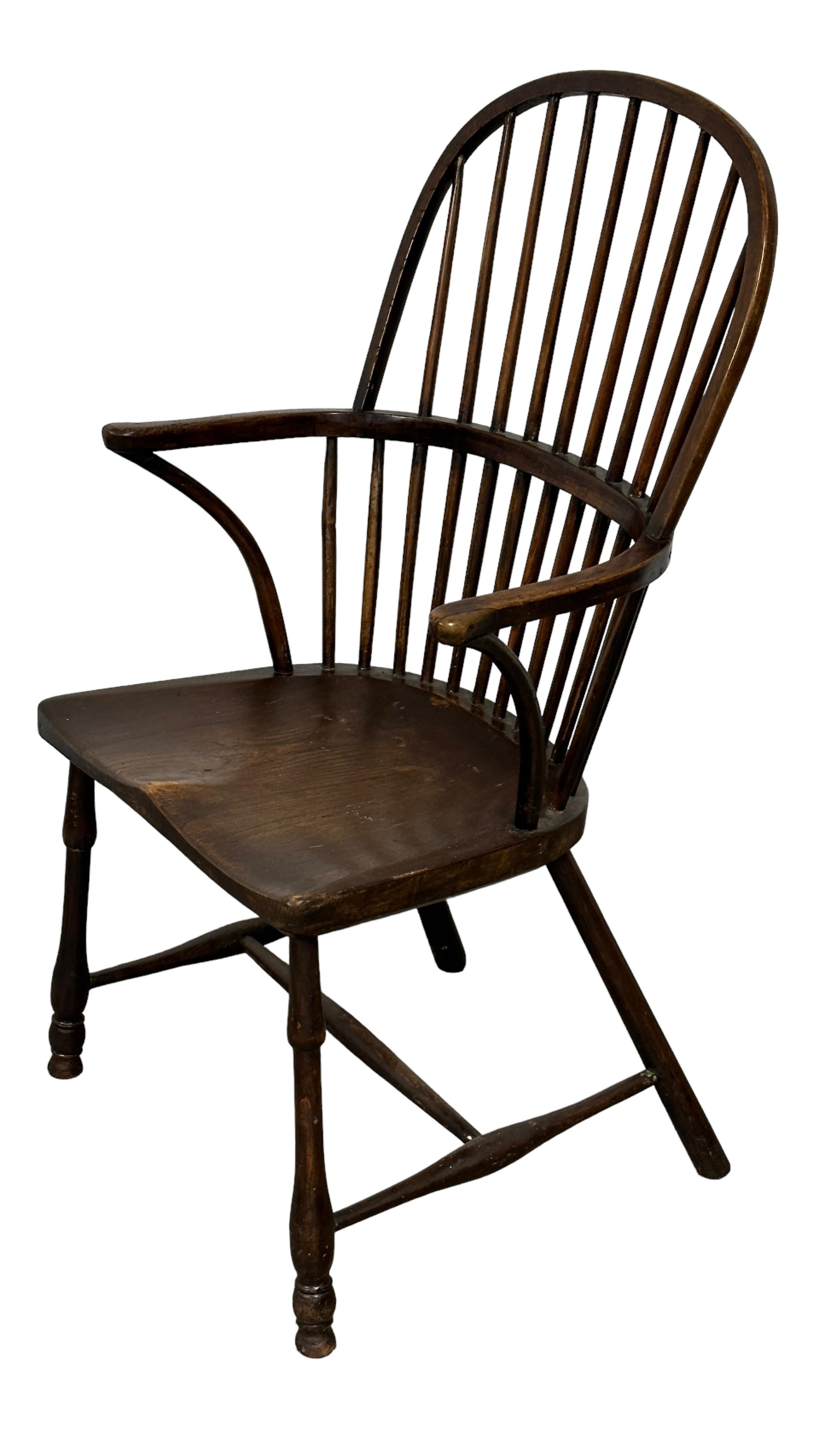 Beautiful Antique Windsor Wooden Chair, 19th Century, England 8