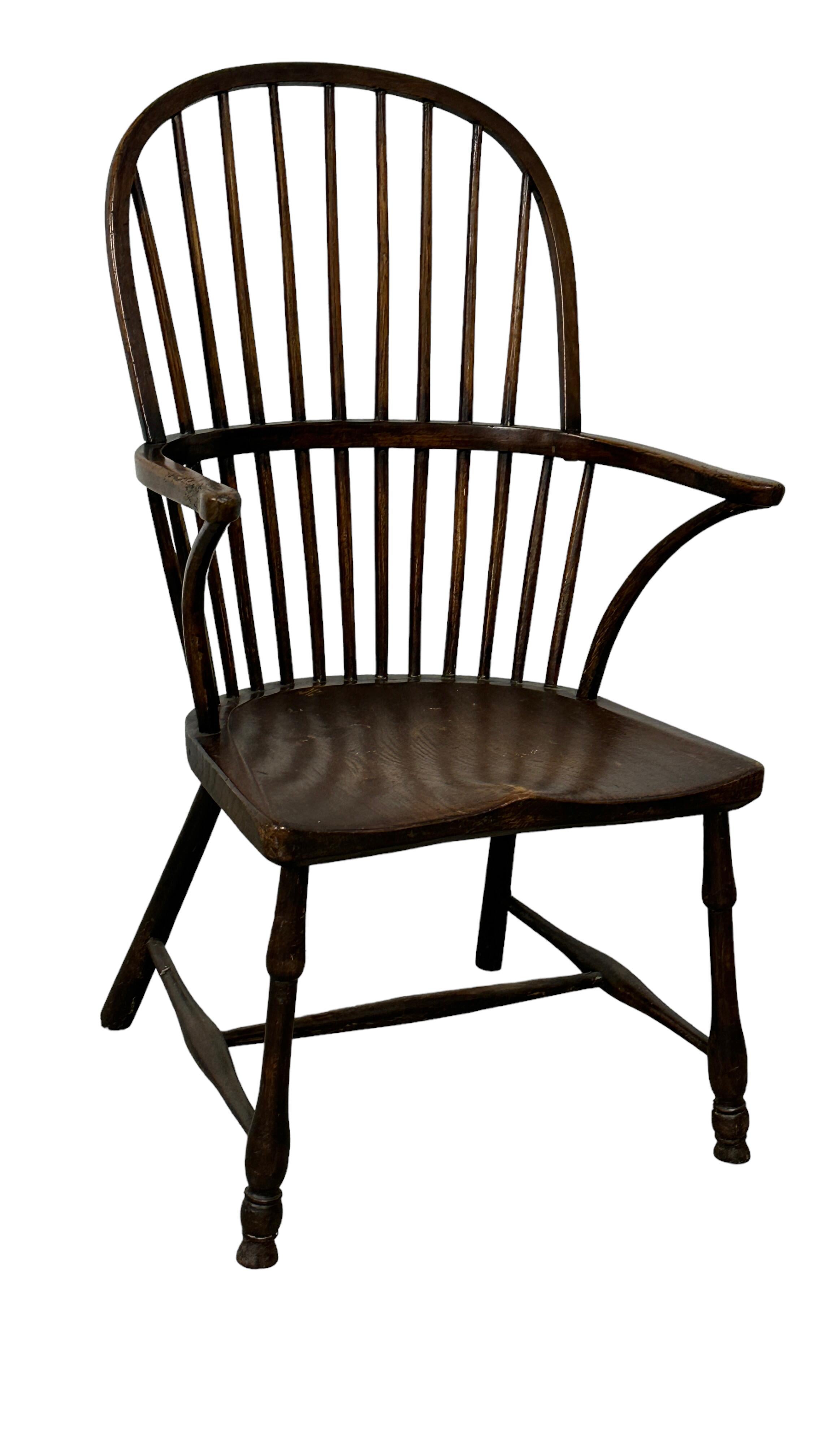 Beautiful Antique Windsor Wooden Chair, 19th Century, England 11