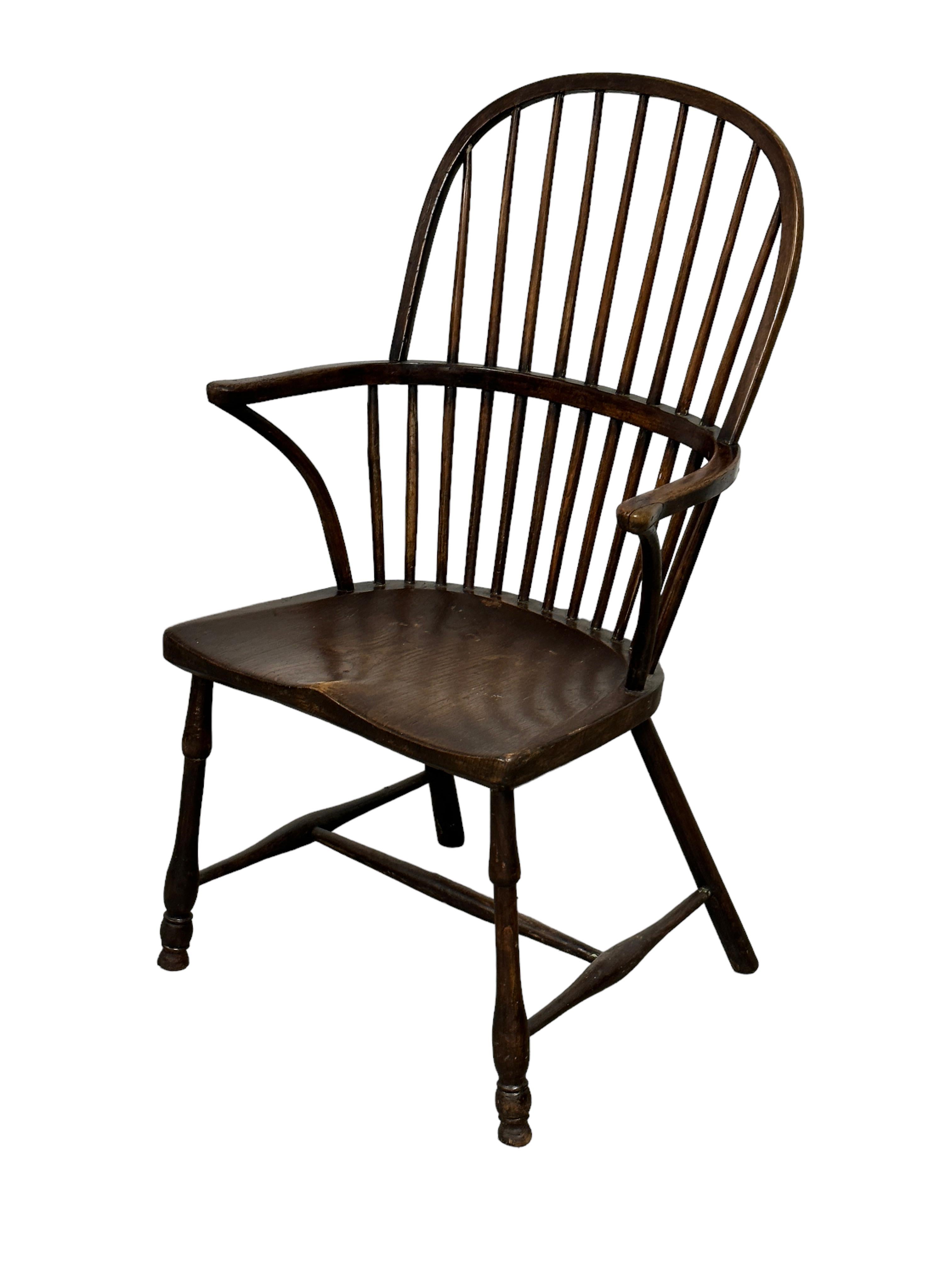 Beautiful Antique Windsor Wooden Chair, 19th Century, England 2