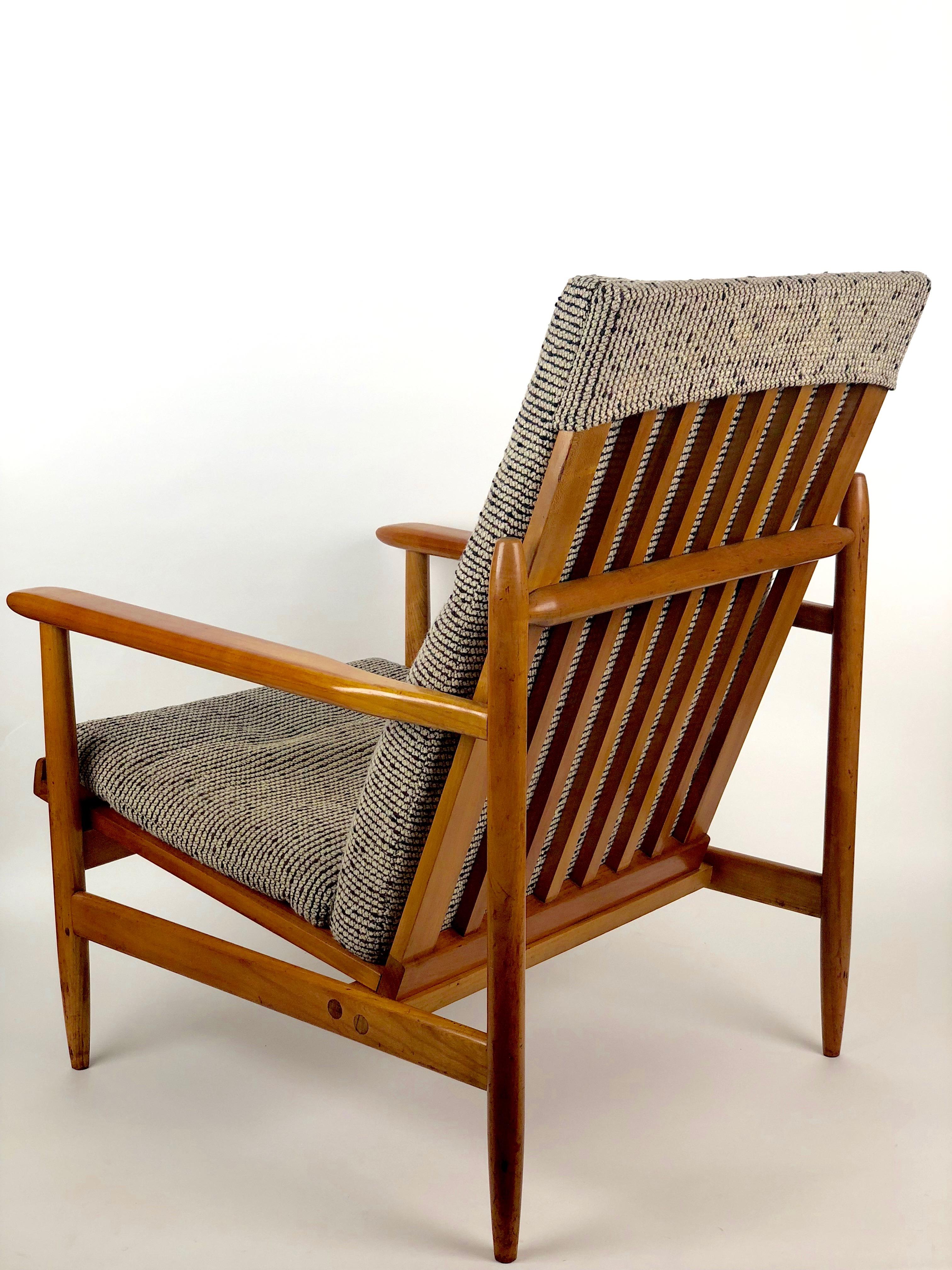 Czech Beautiful Armchair from Uluv in Cherry, 1960 For Sale