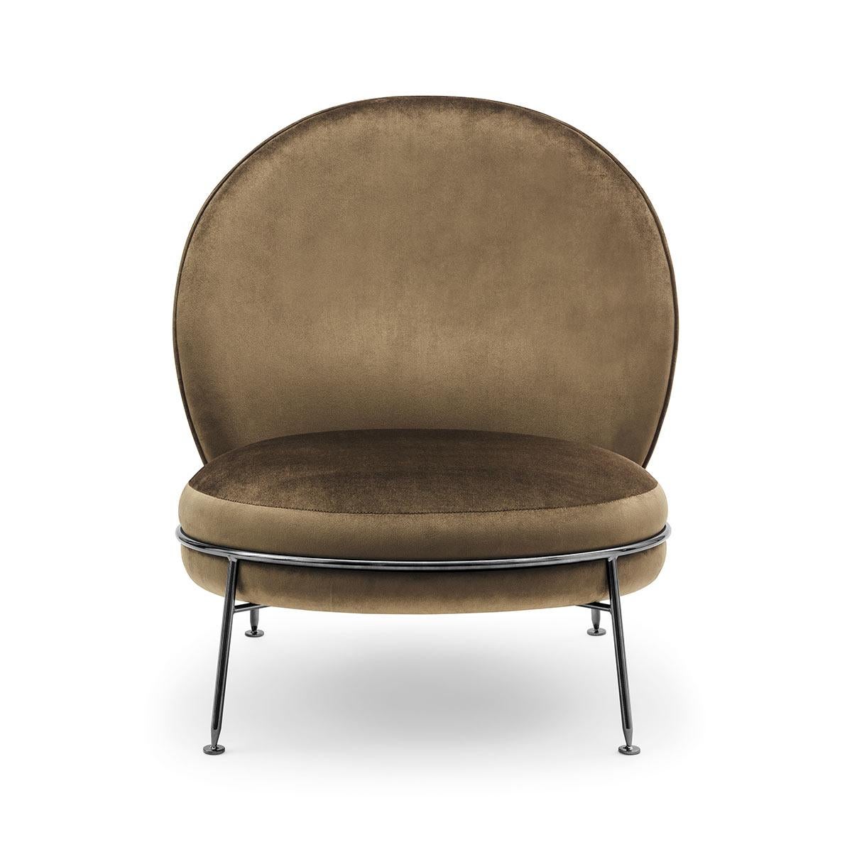 Contemporary Beautiful Armchair Amaretto Collection Available in Different Colors For Sale