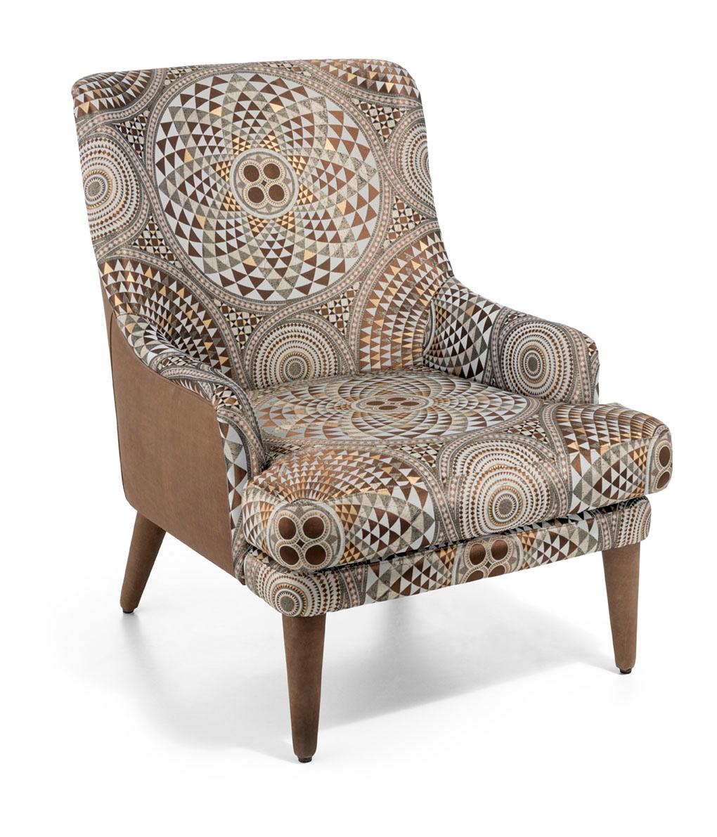 Other Beautiful Armchair Frame in Solid Timber and  Wood  Fabric Upholstered Legs For Sale