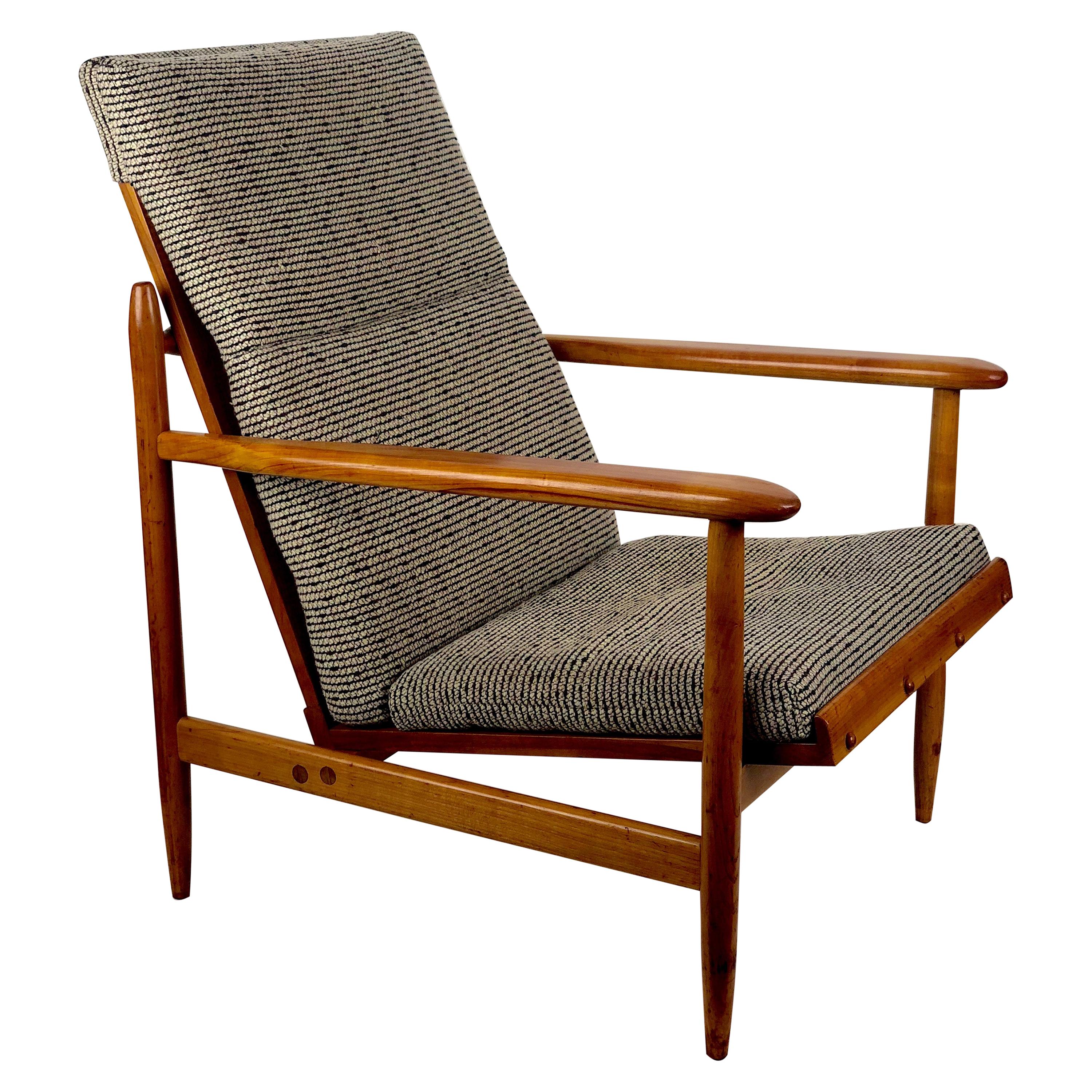 Beautiful Armchair from Uluv in Cherry, 1960 For Sale