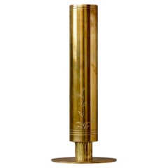 Schöne Art Deco Vase aus Messing von Unknown Danish Designer. Dänemark, 1930er Jahre.