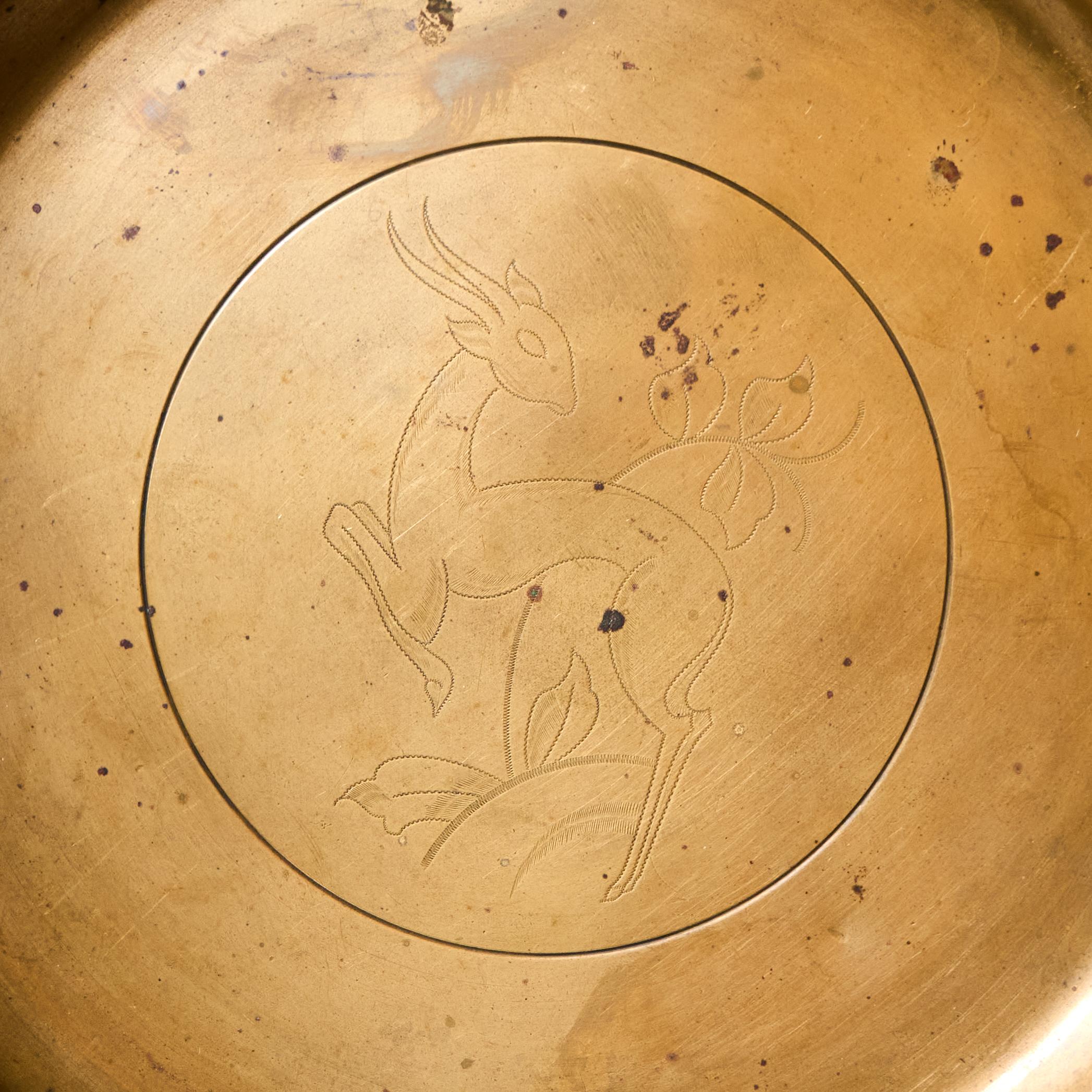 Danois Magnifique bol en bronze Art déco d'Argentor, Danemark, années 1930 en vente