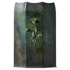 Schöne Art Deco Bronze Vase von Unknown Danish Designer. Dänemark, 1930er Jahre.