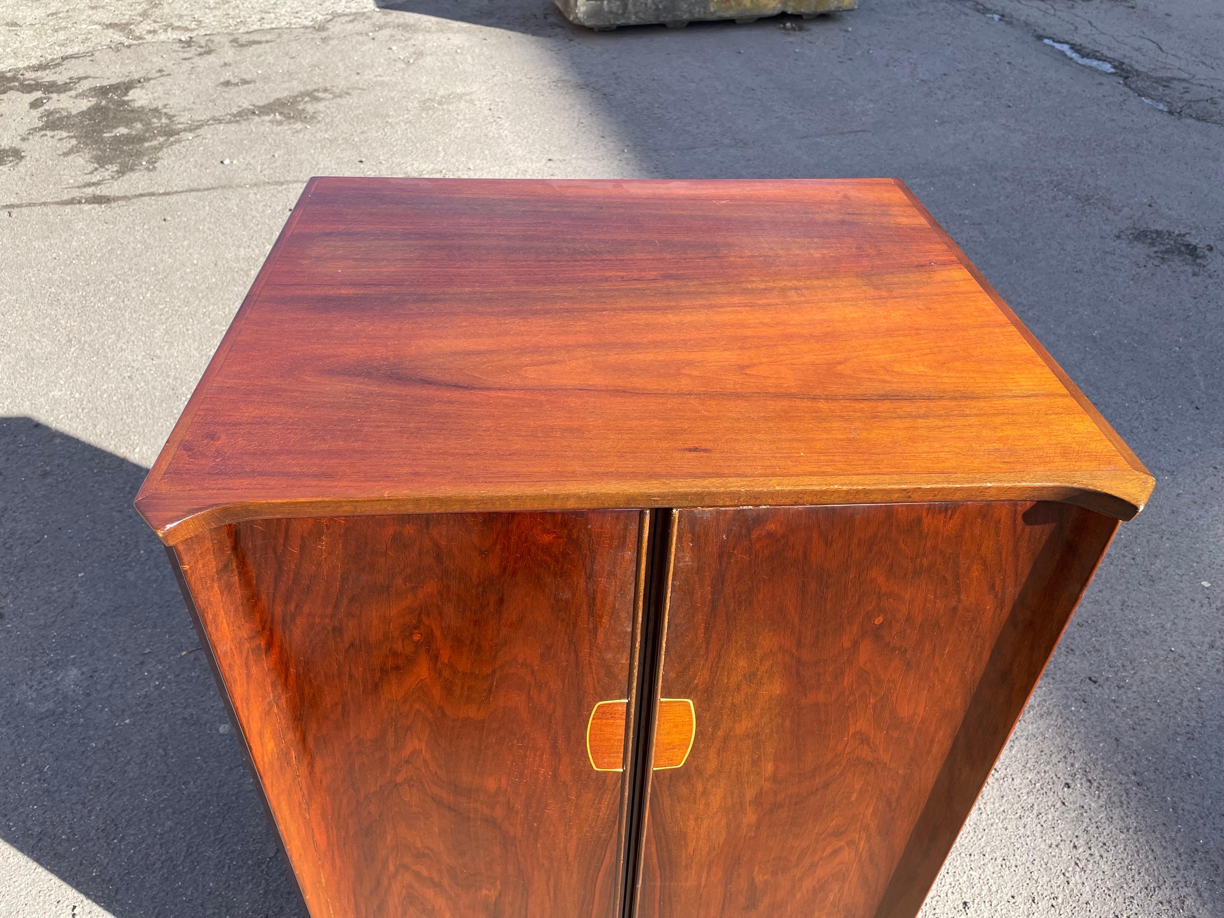 Mahogany Beautiful Art Deco Cabinet from 1930s For Sale