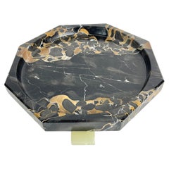 Vintage Beautiful Art Deco Fruit Platter from the 1930s in Portoro marble