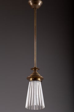 Beautiful Art Deco glass ceiling lamp