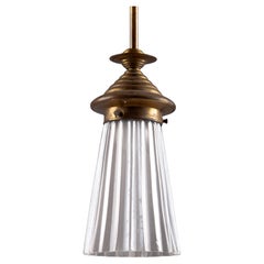 Schöne Art Deco Glas-Deckenlampe
