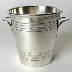 Magnifique seau à glace Art Déco des années 1920 par Saint Médard
