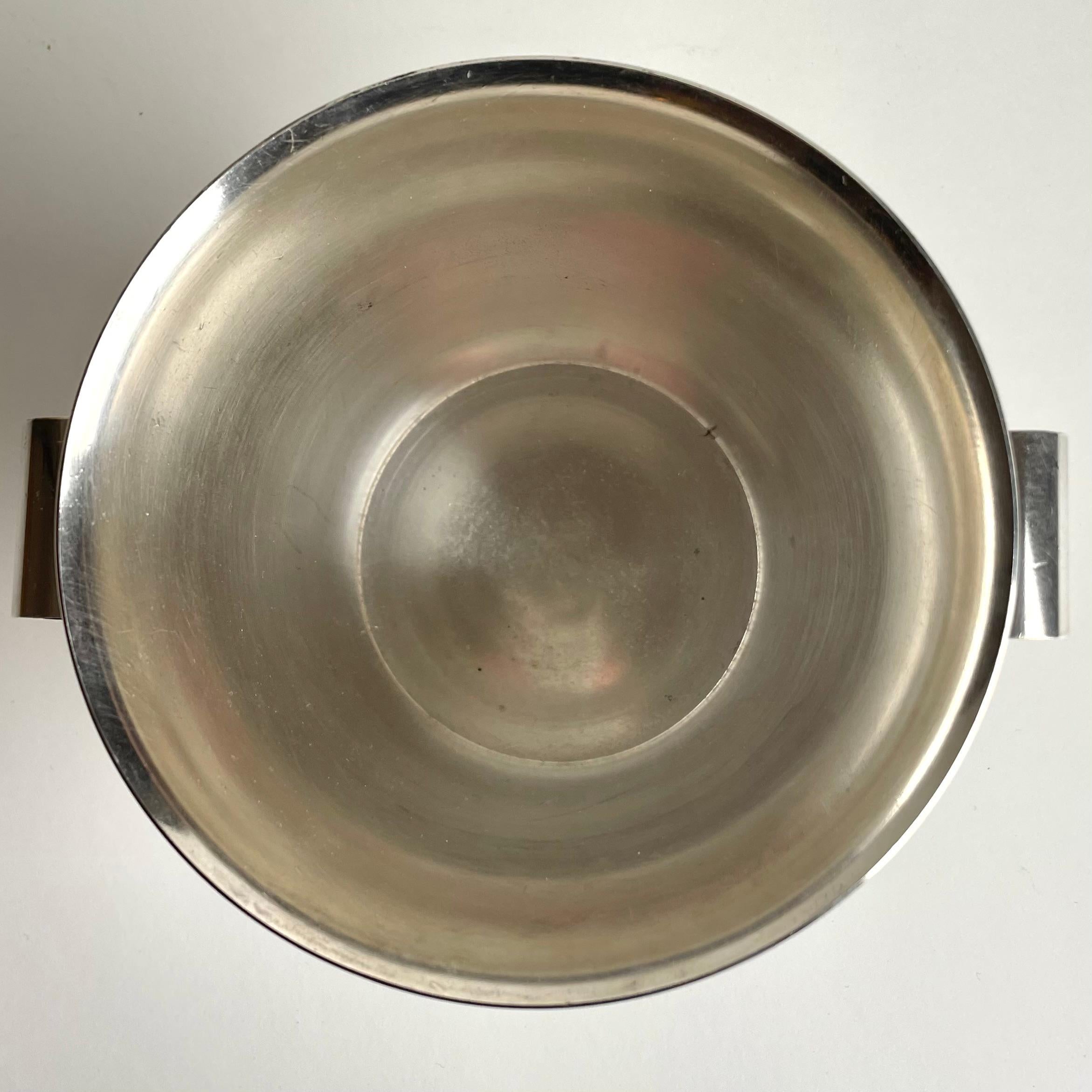Silver Plate Beautiful Art Deco Ice Bucket from the 1920s For Sale