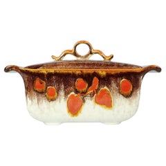 beautiful art déco JAR with lid 1930s ceramic cookie jar made in germany
