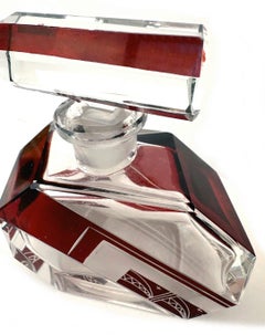 Beautiful Art Deco Perfume Bottle By Karl Palda, c1930