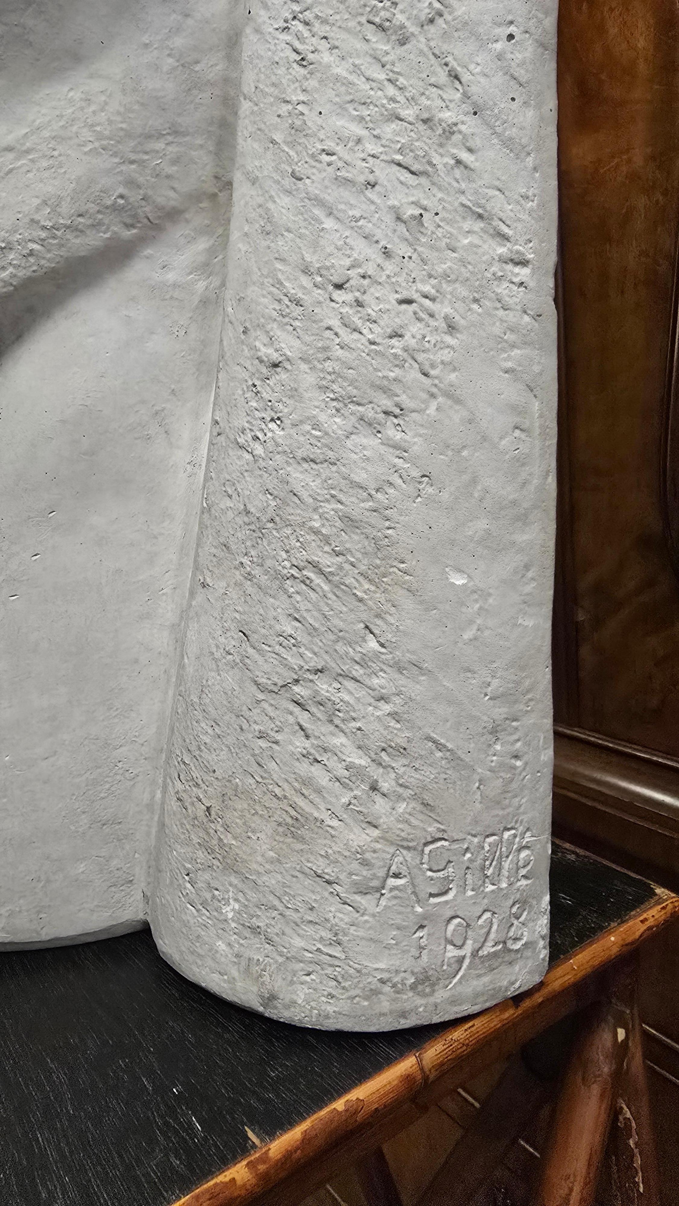 Bellissimo busto di Cristo in gesso Art Deco di A. Gille in vendita 8