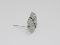 Beautiful Art Deco Platinum Diamond Brooch