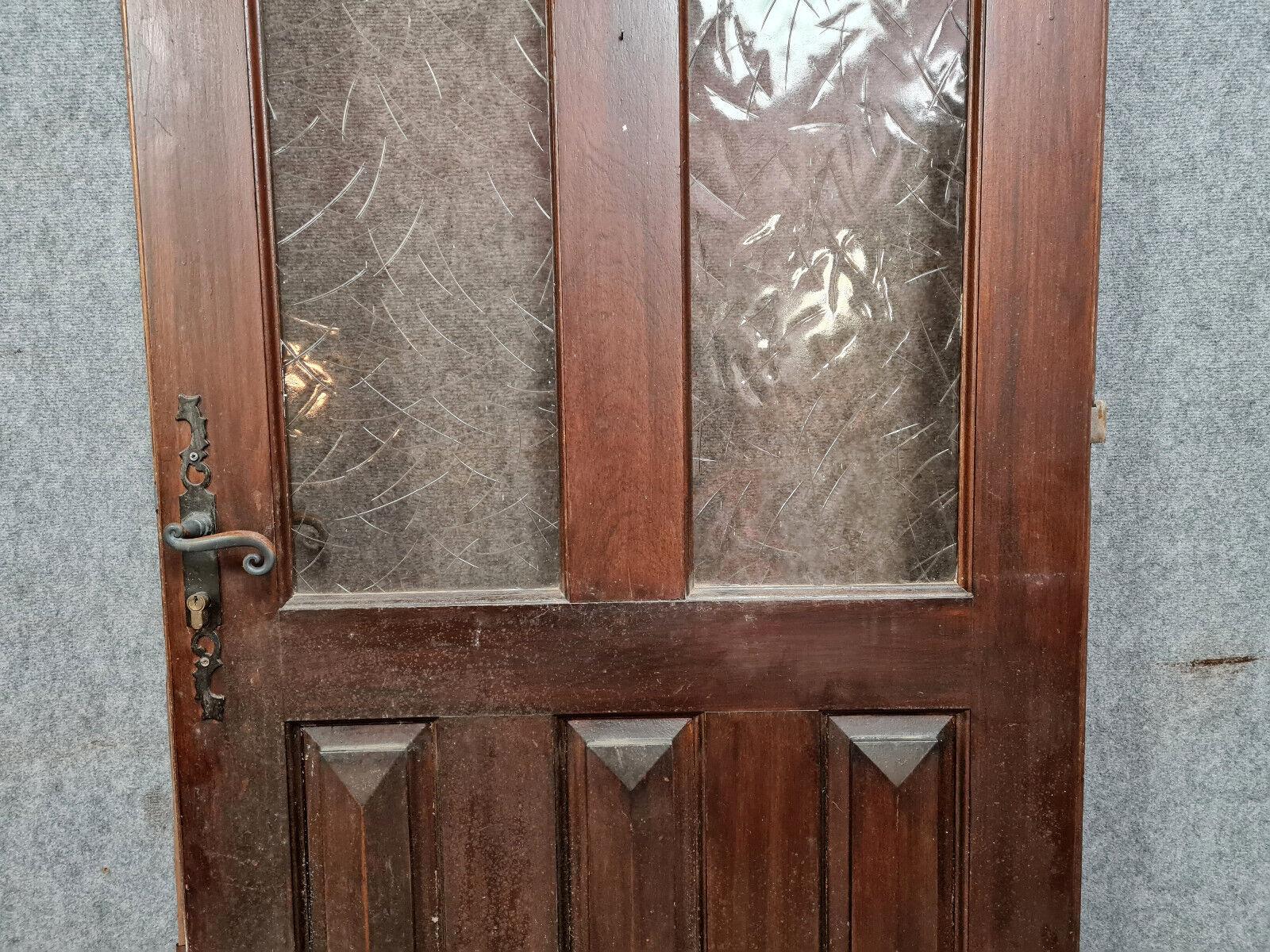Neoclassical Beautiful Art Deco Solid Wood Door from the 1930s-1940s (Variant A) -1X51 For Sale
