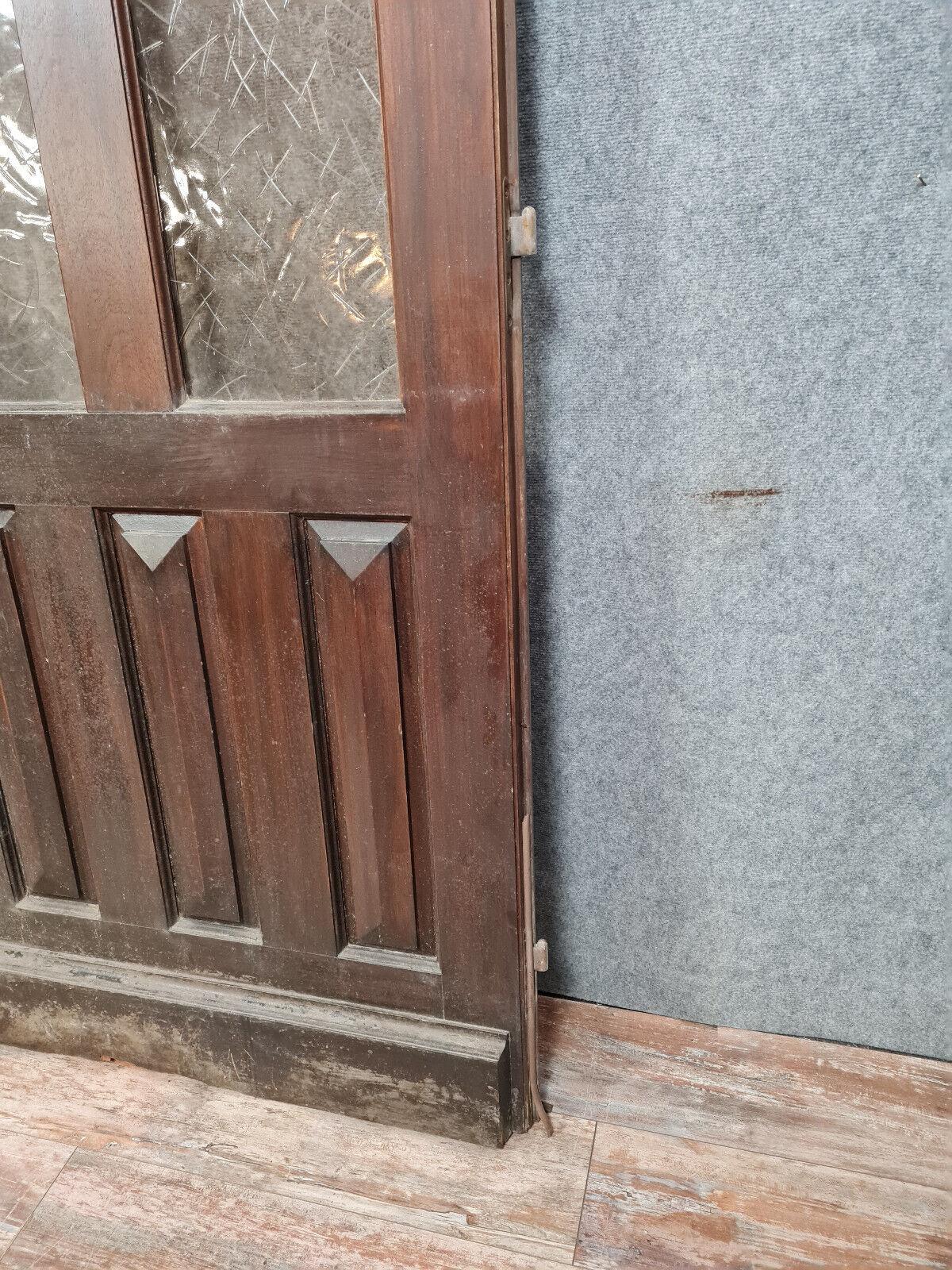 Bellissima porta Art Deco in legno massiccio degli anni '30-'40 (variante A) -1X51 1