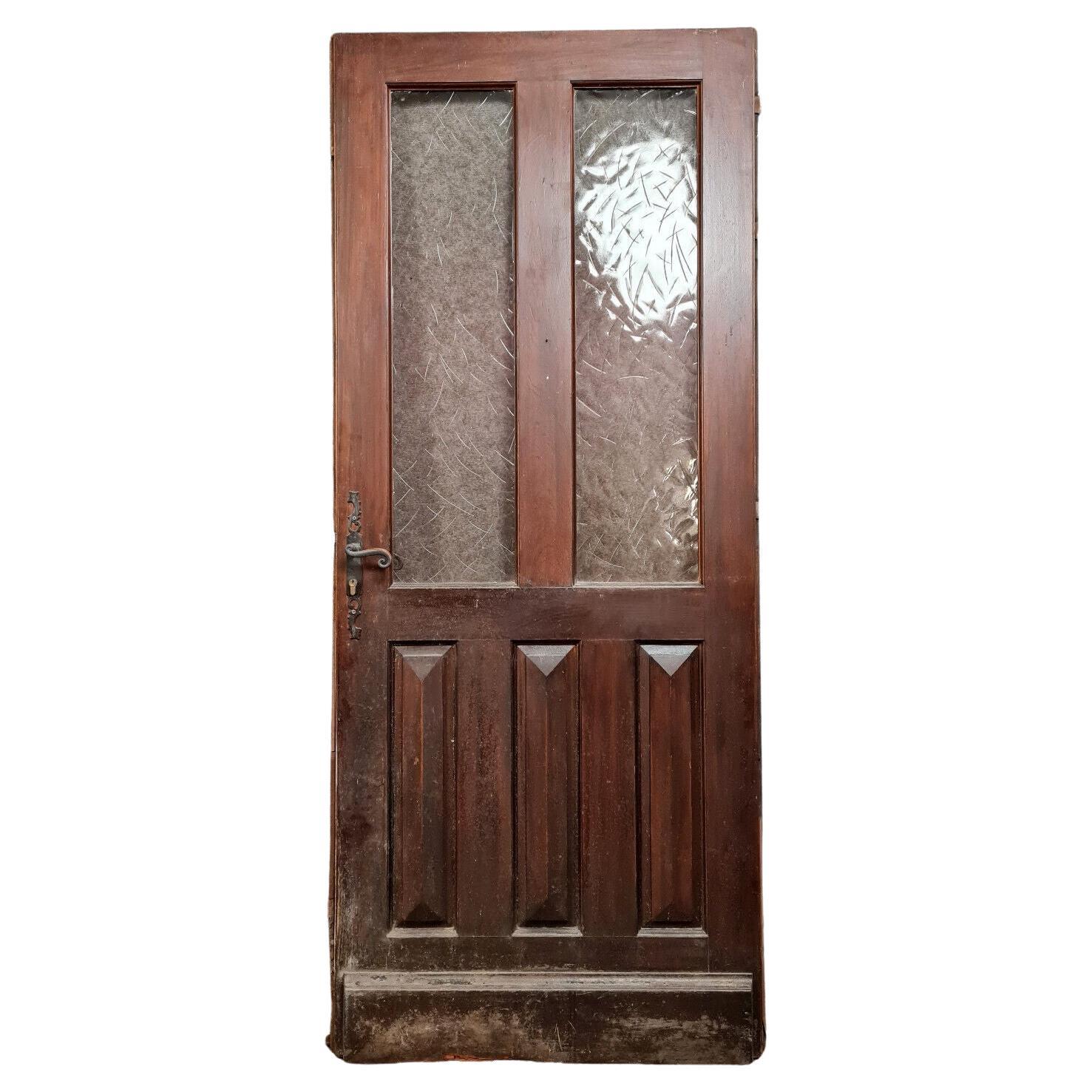 Beautiful Art Deco Solid Wood Door from the 1930s-1940s (Variant A) -1X51