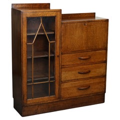 Vintage BEAUTIFUL ART DECO STYLE SMALL BOOKCASE CABiNET