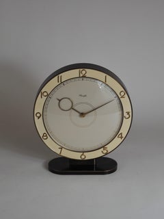 Beautiful Art Deco Table Clock by Heinrich Möller for Kienzle, Germany, 1930s