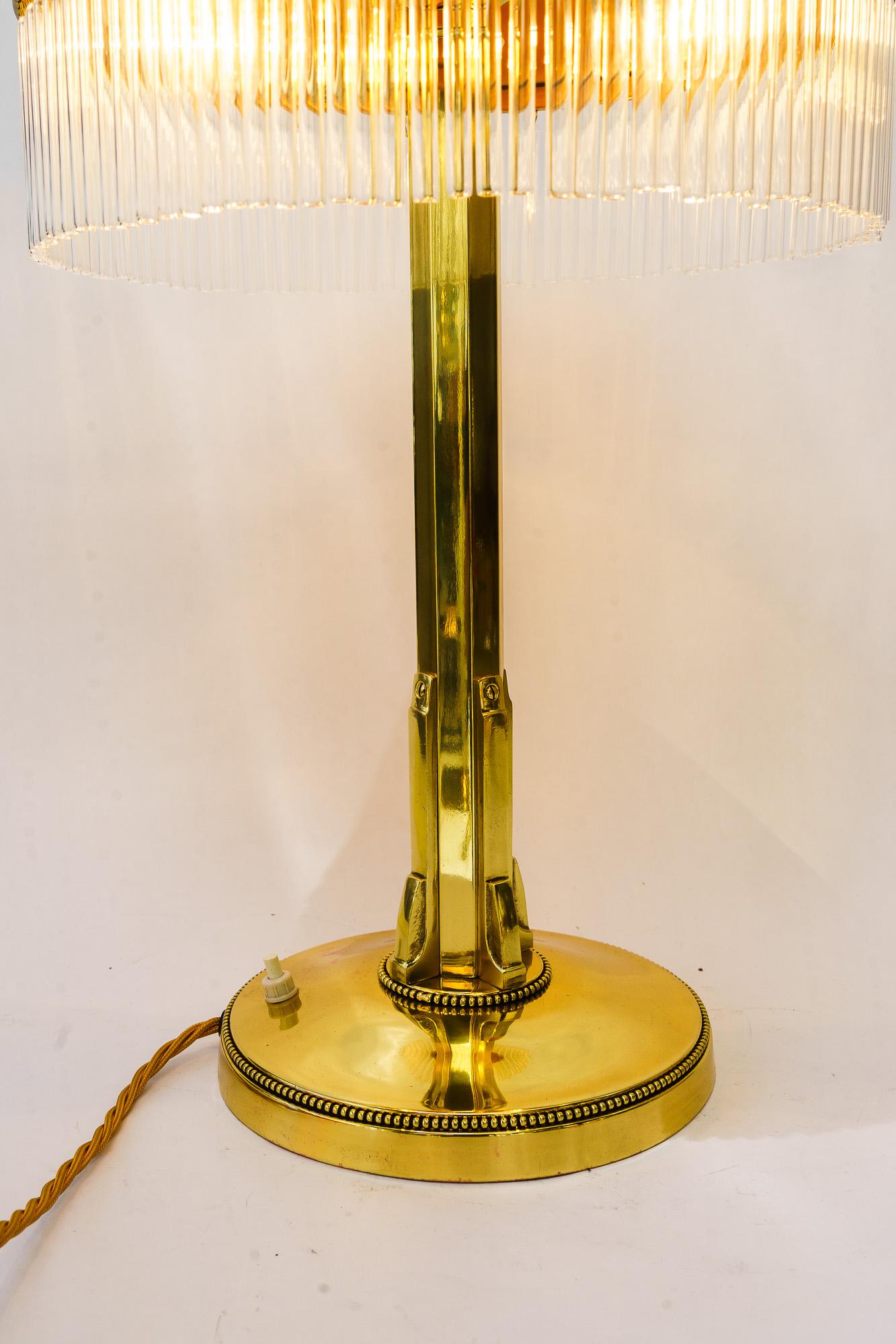 Beautiful art deco table lamp vienna around 1920s For Sale 7