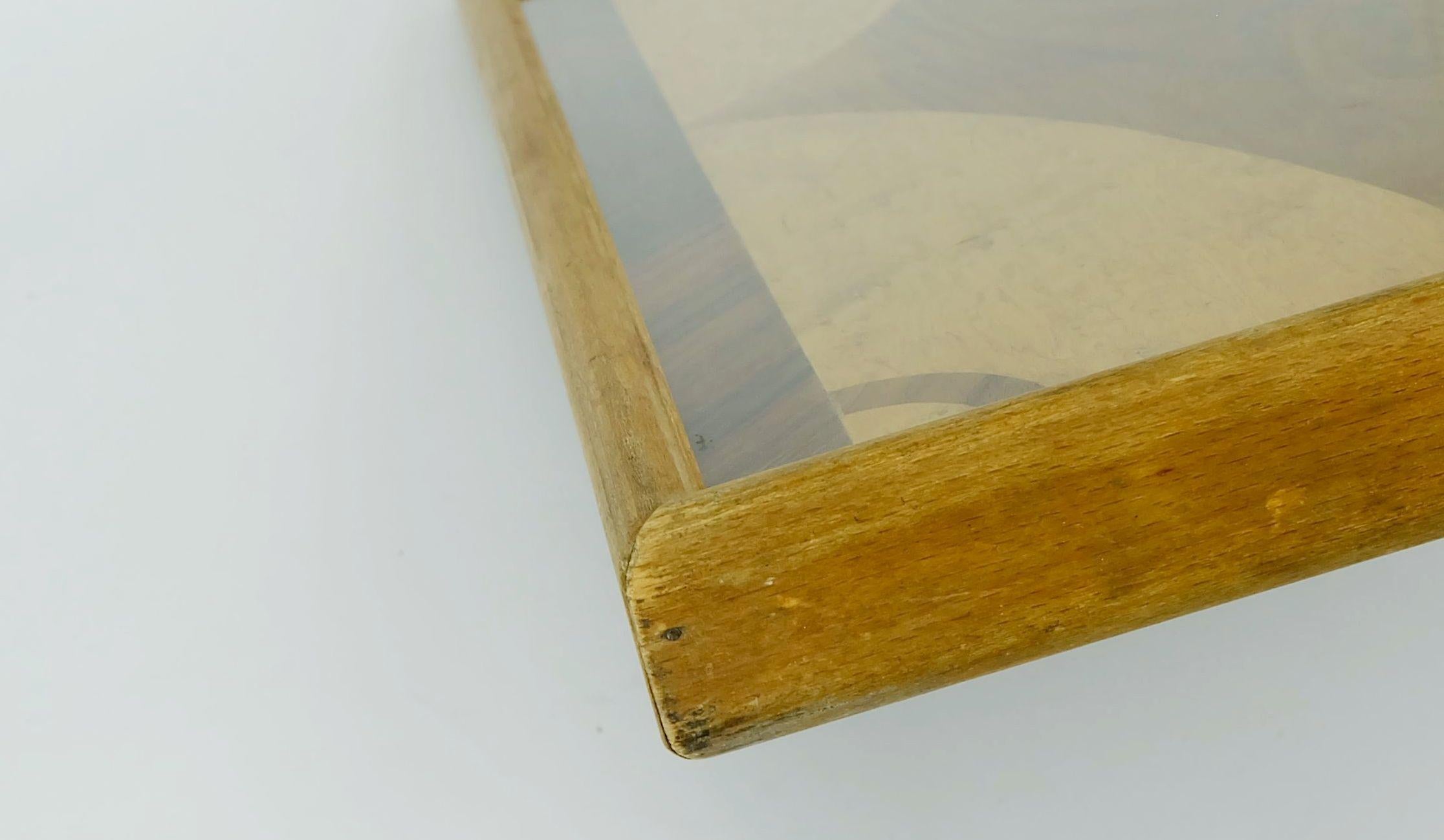 wunderschönes art déco TRAY Intarsien aus verschiedenen Holzarten Serviertablett im Zustand „Gut“ im Angebot in Mannheim, DE