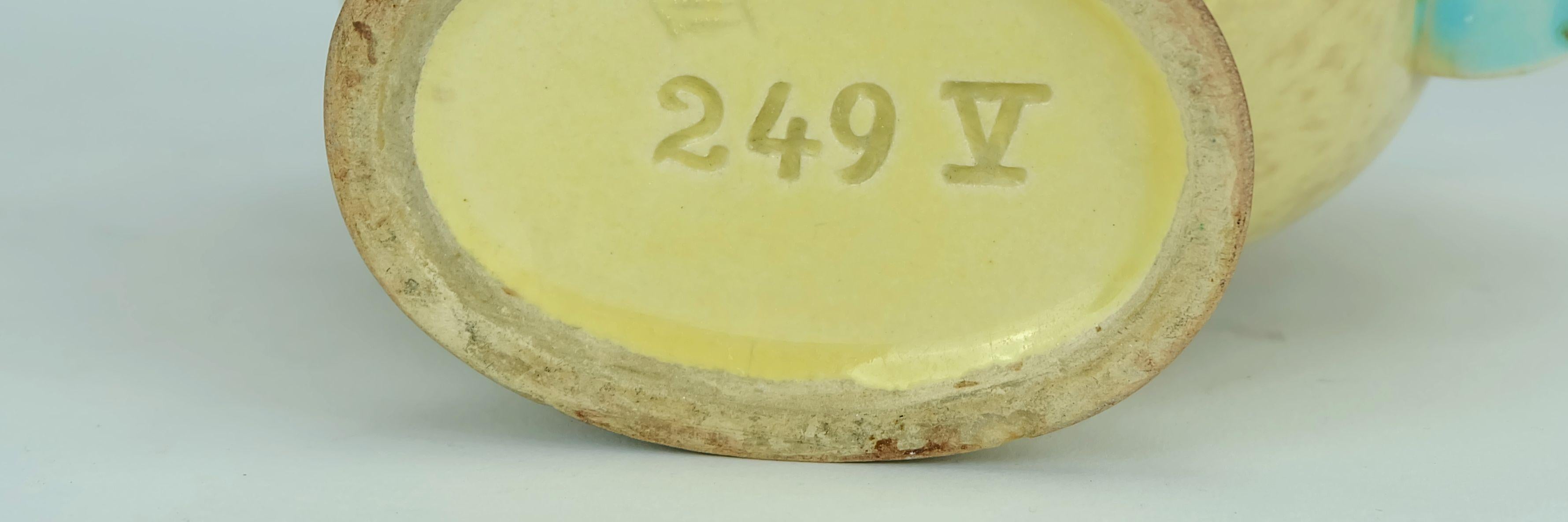 schöne art déco VASE 1930er Keramik Dumler Breiden Tropfglasur Doppelgriff im Angebot 5