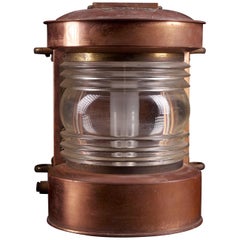 Beautiful Art Deco Vintage Copper Alloy Signal Lamp