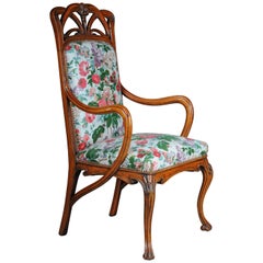Beau fauteuil Art Nouveau d
après L. Majorelle