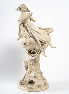 Beautiful Art Nouveau Biscuit Cup, DMP, 1910-1920