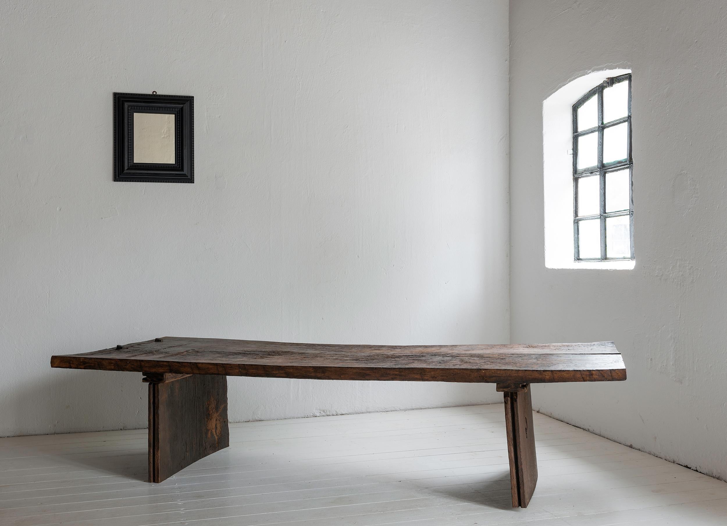 German Beautiful Artempo Coffee Table Made from 17th Century Oak