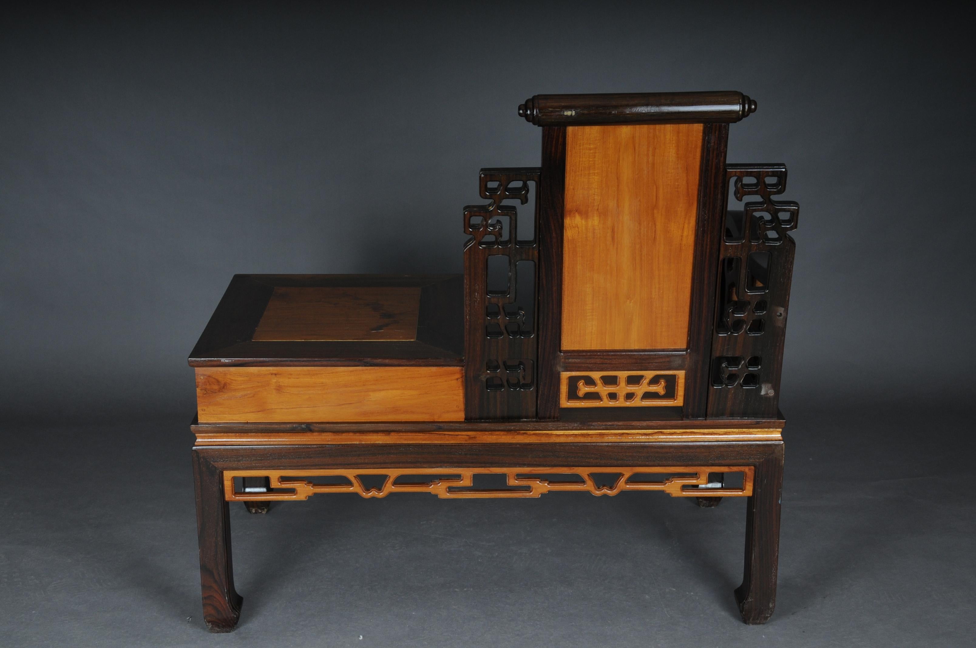 Beautiful Asian Bench / Telephone Bench, China, 20th Century For Sale 4